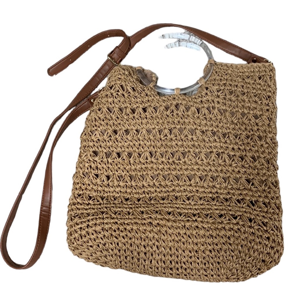 crossbody straw bag